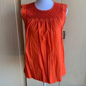 J Crew Sz 0 Coral Colored Sleeveless Top